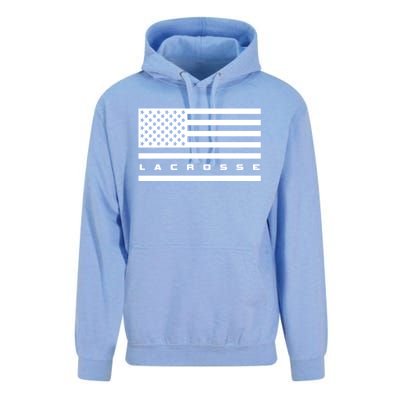 American Flag Lacrosse Apparel Gift Lacrosse Gift Unisex Surf Hoodie