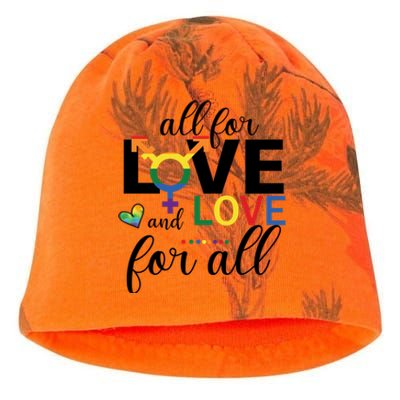 All For Love And Love Ll Lgbt Pride Love Wins Gift Kati - Camo Knit Beanie