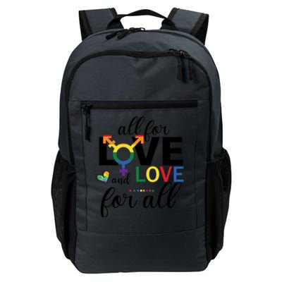 All For Love And Love Ll Lgbt Pride Love Wins Gift Daily Commute Backpack