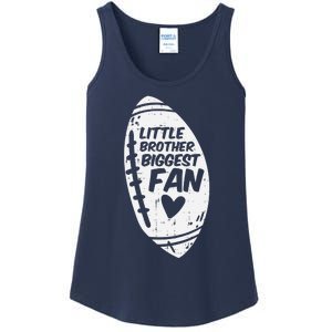 American Football Little Brother Biggest Fan Family Ladies Essential Tank