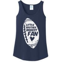 American Football Little Brother Biggest Fan Family Ladies Essential Tank