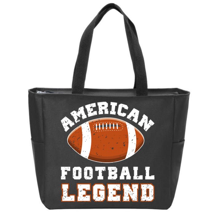 American Football Legend Graphic Zip Tote Bag