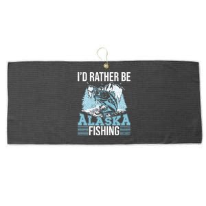 Alaska Fishing Lovers Alaskan Salmon Fish Gift Large Microfiber Waffle Golf Towel