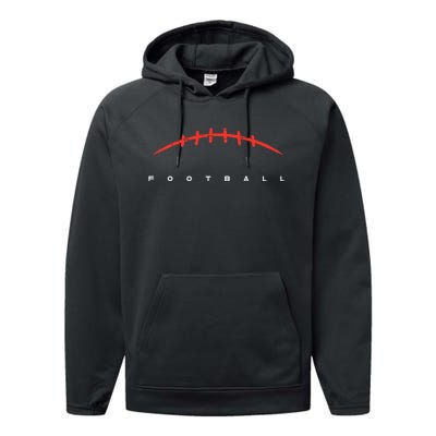 American Football Lines Cool Sports Performance Fleece Hoodie