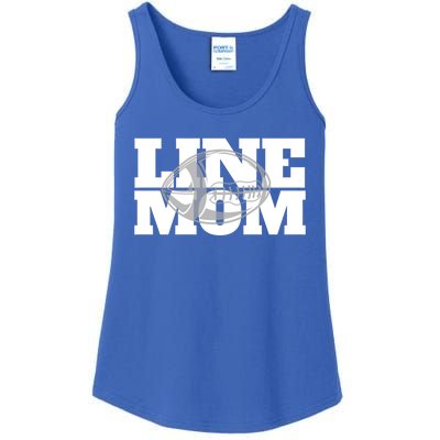 American Football Line Mom Player Support Gift Ladies Essential Tank