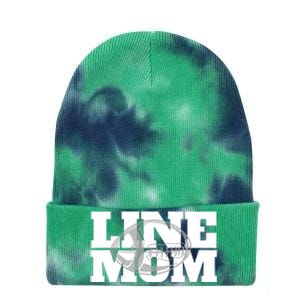 American Football Line Mom Player Support Gift Tie Dye 12in Knit Beanie