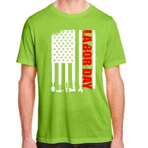 American Flag Labor Day Gift Adult ChromaSoft Performance T-Shirt