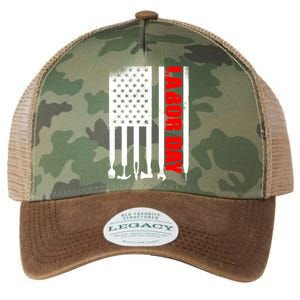 American Flag Labor Day Gift Legacy Tie Dye Trucker Hat