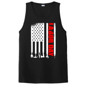 American Flag Labor Day Gift PosiCharge Competitor Tank