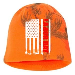 American Flag Labor Day Gift Kati - Camo Knit Beanie