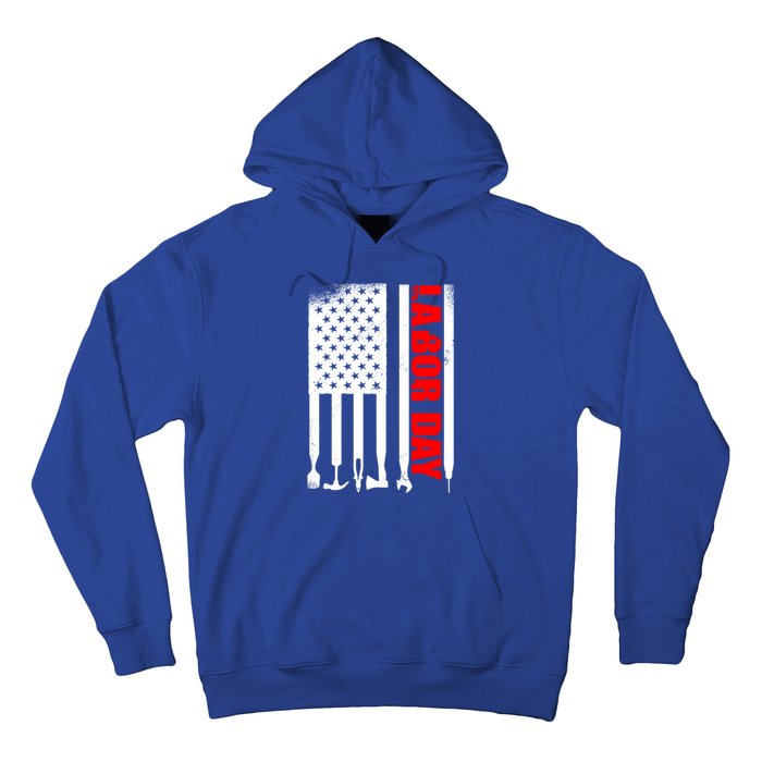 American Flag Labor Day Gift Hoodie