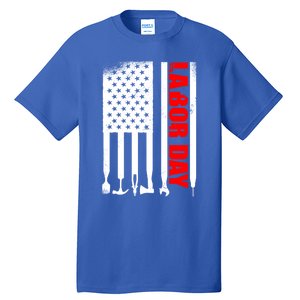 American Flag Labor Day Gift Tall T-Shirt