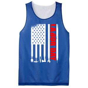 American Flag Labor Day Gift Mesh Reversible Basketball Jersey Tank