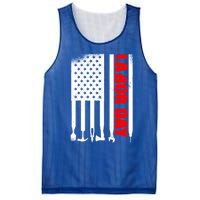 American Flag Labor Day Gift Mesh Reversible Basketball Jersey Tank