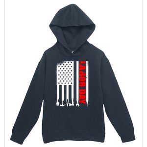 American Flag Labor Day Gift Urban Pullover Hoodie