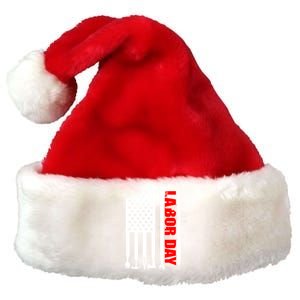 American Flag Labor Day Gift Premium Christmas Santa Hat