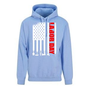 American Flag Labor Day Gift Unisex Surf Hoodie