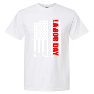 American Flag Labor Day Gift Garment-Dyed Heavyweight T-Shirt