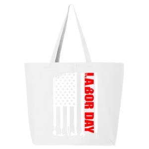 American Flag Labor Day Gift 25L Jumbo Tote