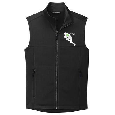 American Football Lovers Green Shamrock Leaf St Patricks Day Collective Smooth Fleece Vest