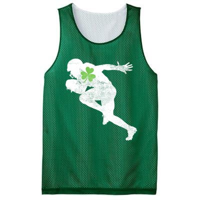 American Football Lovers Green Shamrock Leaf St Patricks Day Mesh Reversible Basketball Jersey Tank