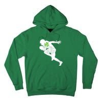 American Football Lovers Green Shamrock Leaf St Patricks Day Tall Hoodie