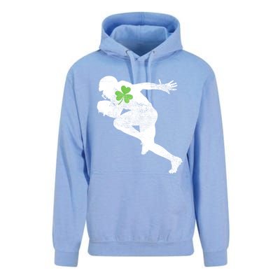 American Football Lovers Green Shamrock Leaf St Patricks Day Unisex Surf Hoodie