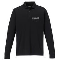 Arseling For Life Destiny Is All Performance Long Sleeve Polo