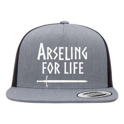 Arseling For Life Flat Bill Trucker Hat