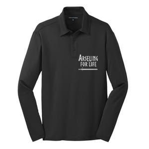 Arseling For Life Silk Touch Performance Long Sleeve Polo