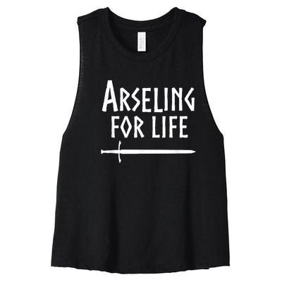 Arseling For Life Women's Racerback Cropped Tank