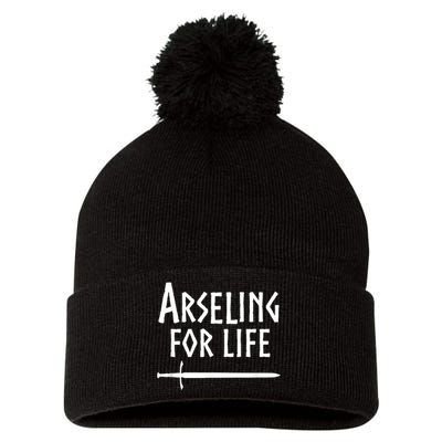 Arseling For Life Pom Pom 12in Knit Beanie