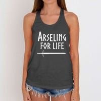 Arseling For Life Women's Knotted Racerback Tank