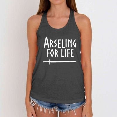 Arseling For Life Women's Knotted Racerback Tank