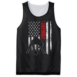 American Football Lineman Offensive Playerl Us Flag Mesh Reversible Basketball Jersey Tank