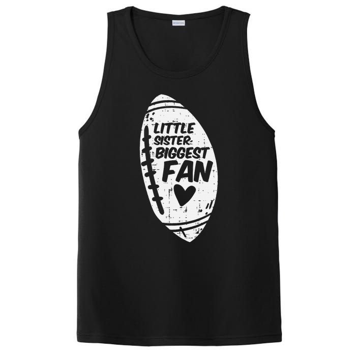 American Football Little Sister Biggest Fan Family PosiCharge Competitor Tank