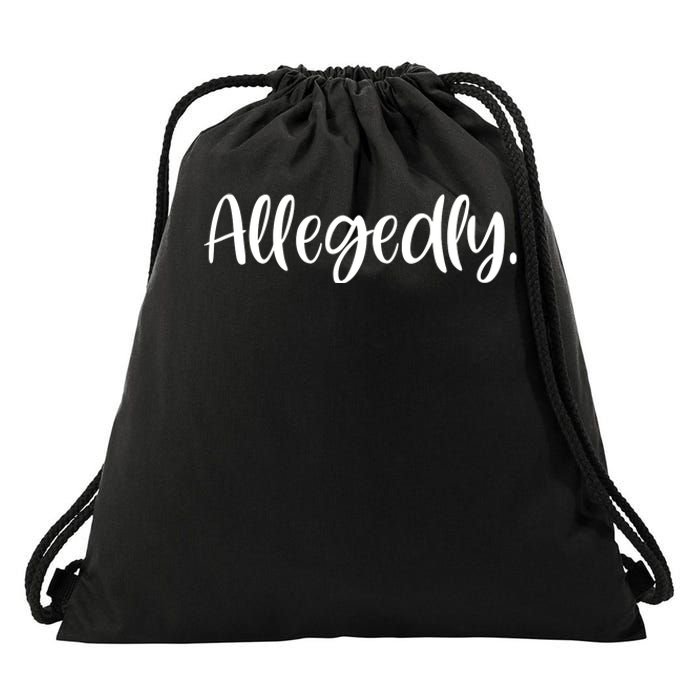 Allegedly Funny Lawyer Drawstring Bag