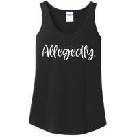 Allegedly Funny Lawyer Ladies Essential Tank