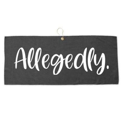 Allegedly Funny Lawyer Large Microfiber Waffle Golf Towel