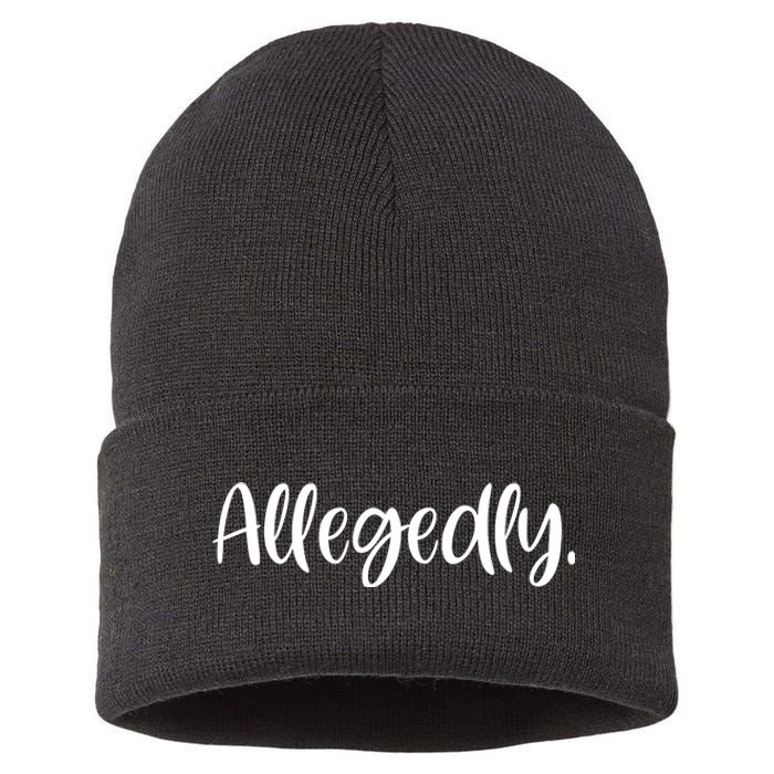 Allegedly Funny Lawyer Sustainable Knit Beanie