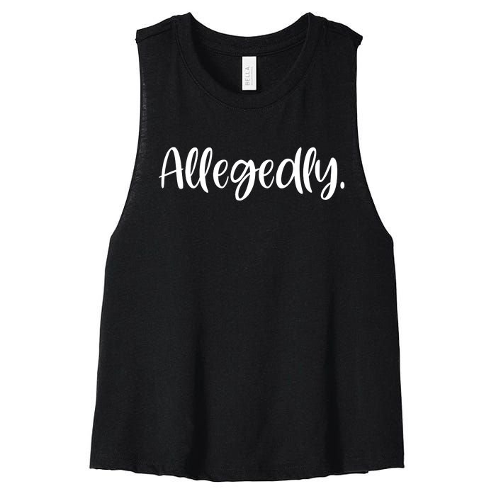 Allegedly Funny Lawyer Women's Racerback Cropped Tank