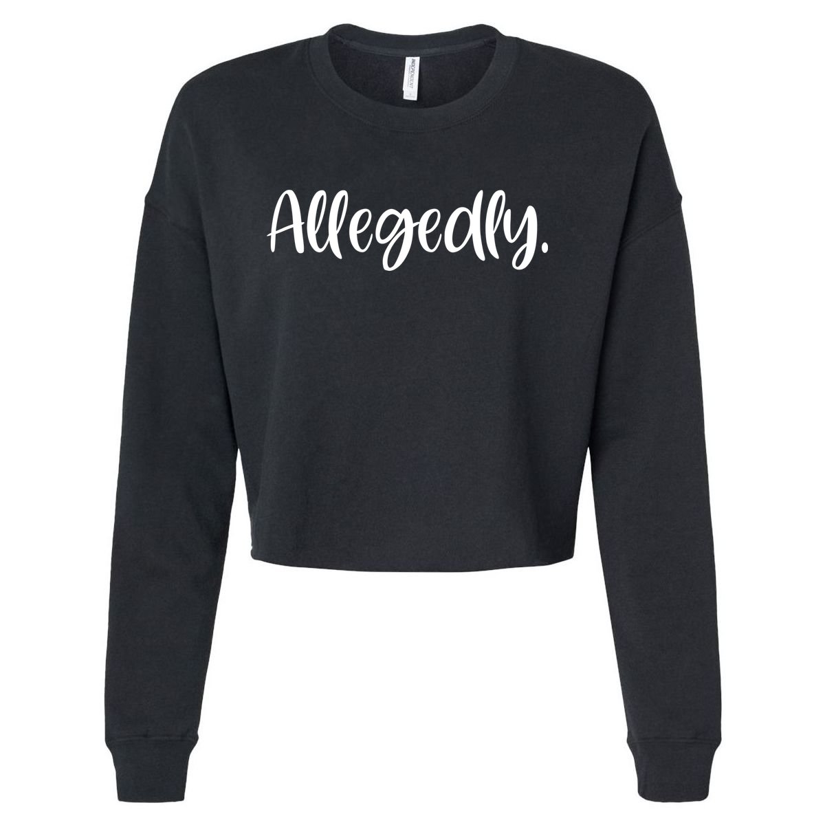 Allegedly Funny Lawyer Cropped Pullover Crew