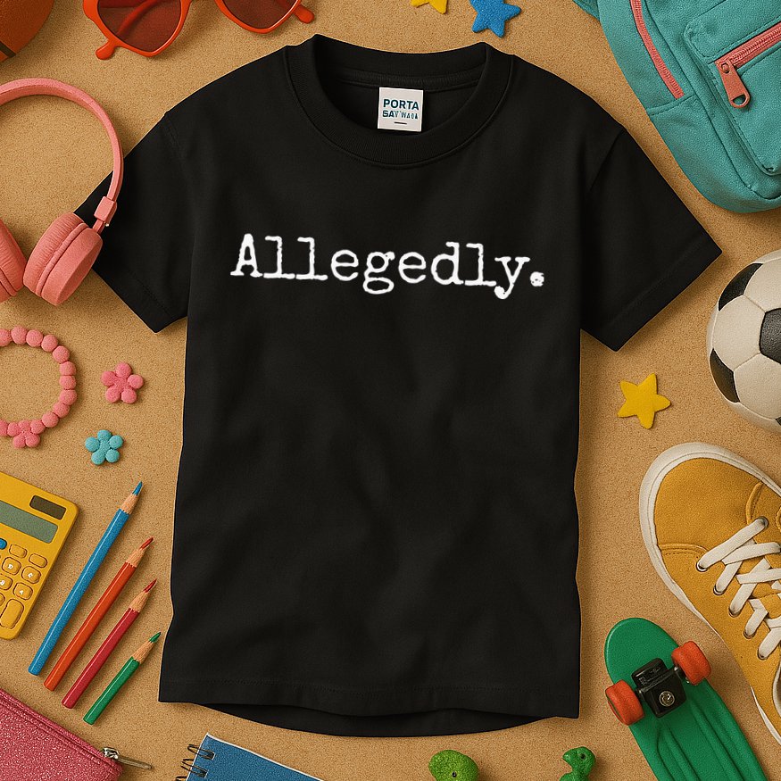 Allegedly Funny Lawyer Gift Funny Lawyer Kids T-Shirt