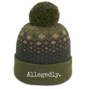 Allegedly Funny Lawyer Gift Funny Lawyer The Baniff Cuffed Pom Beanie