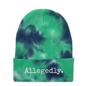 Allegedly Funny Lawyer Gift Funny Lawyer Tie Dye 12in Knit Beanie