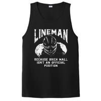 American Football Lineman Brick Wall Funny Quote PosiCharge Competitor Tank