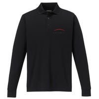 American Football Lines Cool Sports Player Performance Long Sleeve Polo