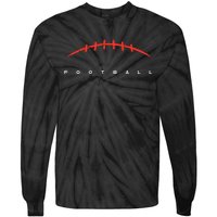 American Football Lines Cool Sports Player Tie-Dye Long Sleeve Shirt