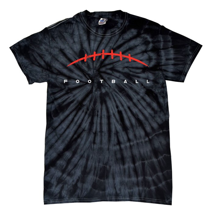 American Football Lines Cool Sports Player Tie-Dye T-Shirt