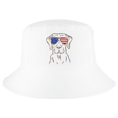 American Flag Labrador Retriever Patriotic 4th Of July Gifts Cool Comfort Performance Bucket Hat